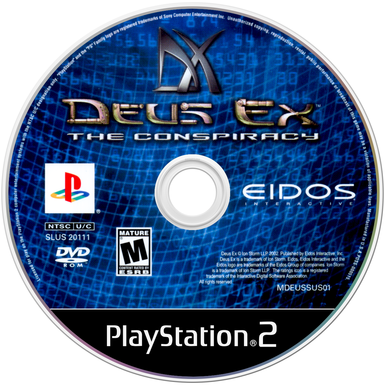 Deus Ex: The Conspiracy media 4 for Playstation 2